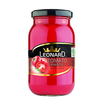 کنسرو رب گوجه فرنگی شیشه  500 گرمی لئونارد