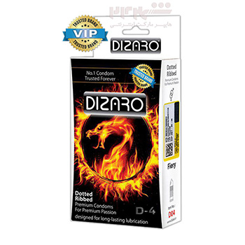 D4 -- کاندوم دیزارو 12 عددی گرم کننده  خاردار و شیاردار