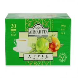 چای سبز کیسه ای سیب 20 عددی احمد
