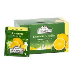 چای کیسه ای سبز لیمویی 25 عددی احمد