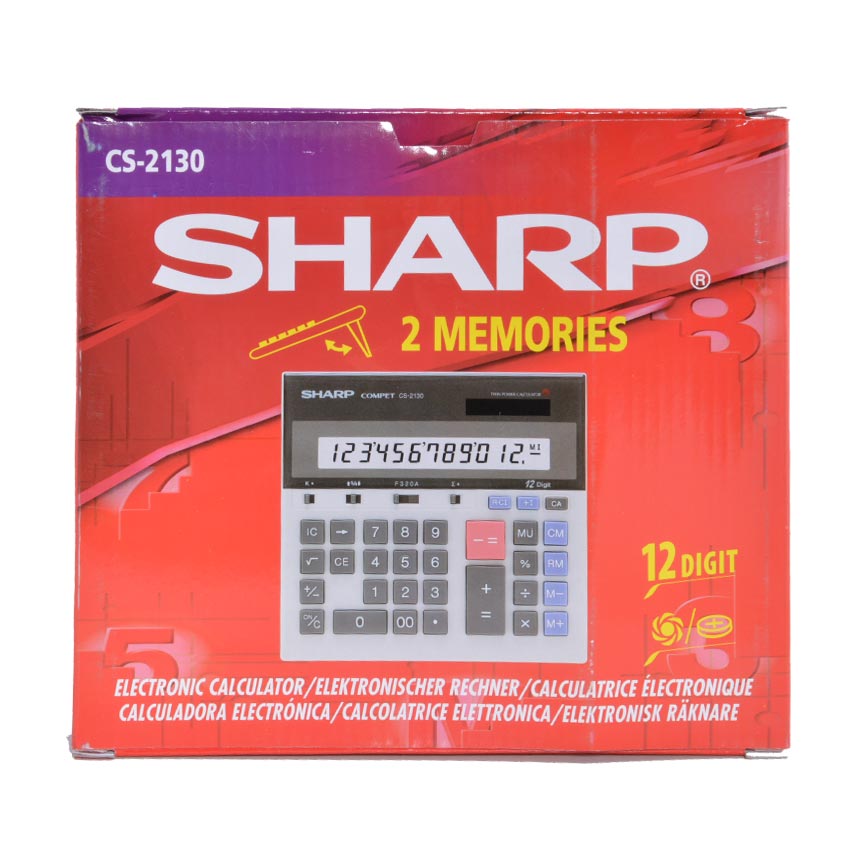 ماشین‌حساب حسابداری برند شارپ با گارانتی مادیران Sharp CS-2130